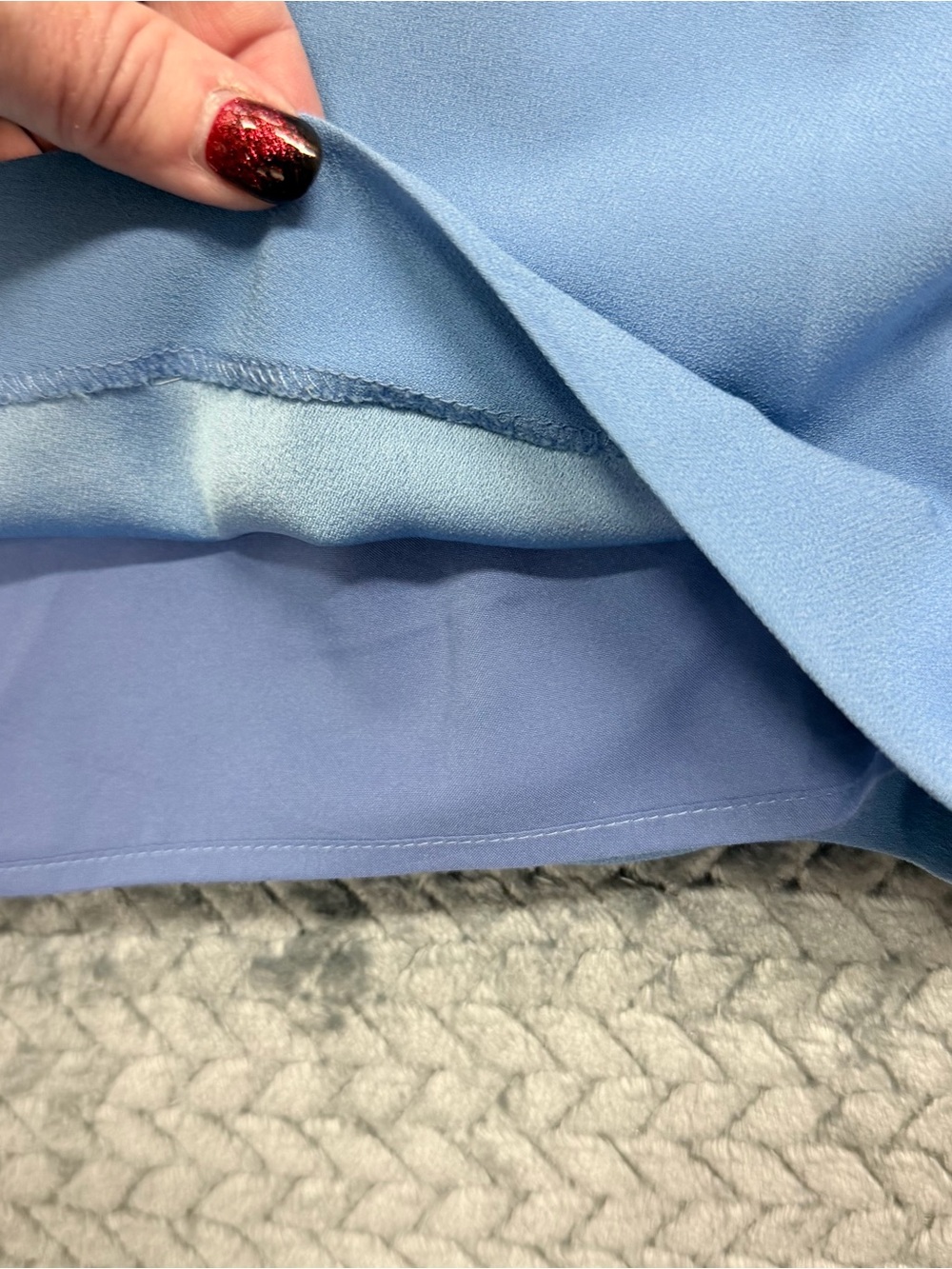 MM Lafleur Sky Blue Draped Midi Dress - Picture 8 of 13